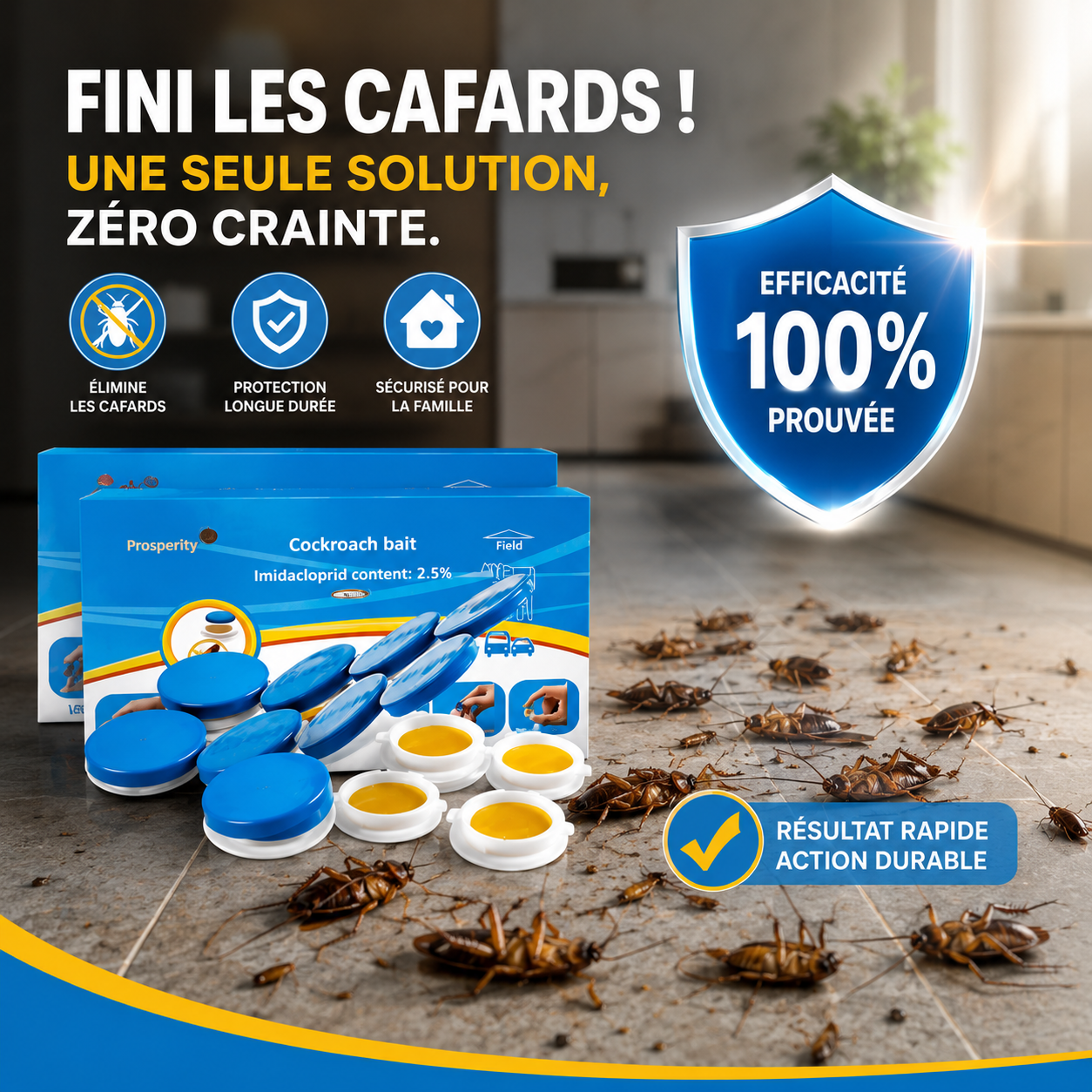 Appât Anti-Cafards Version Prémium Amélioer